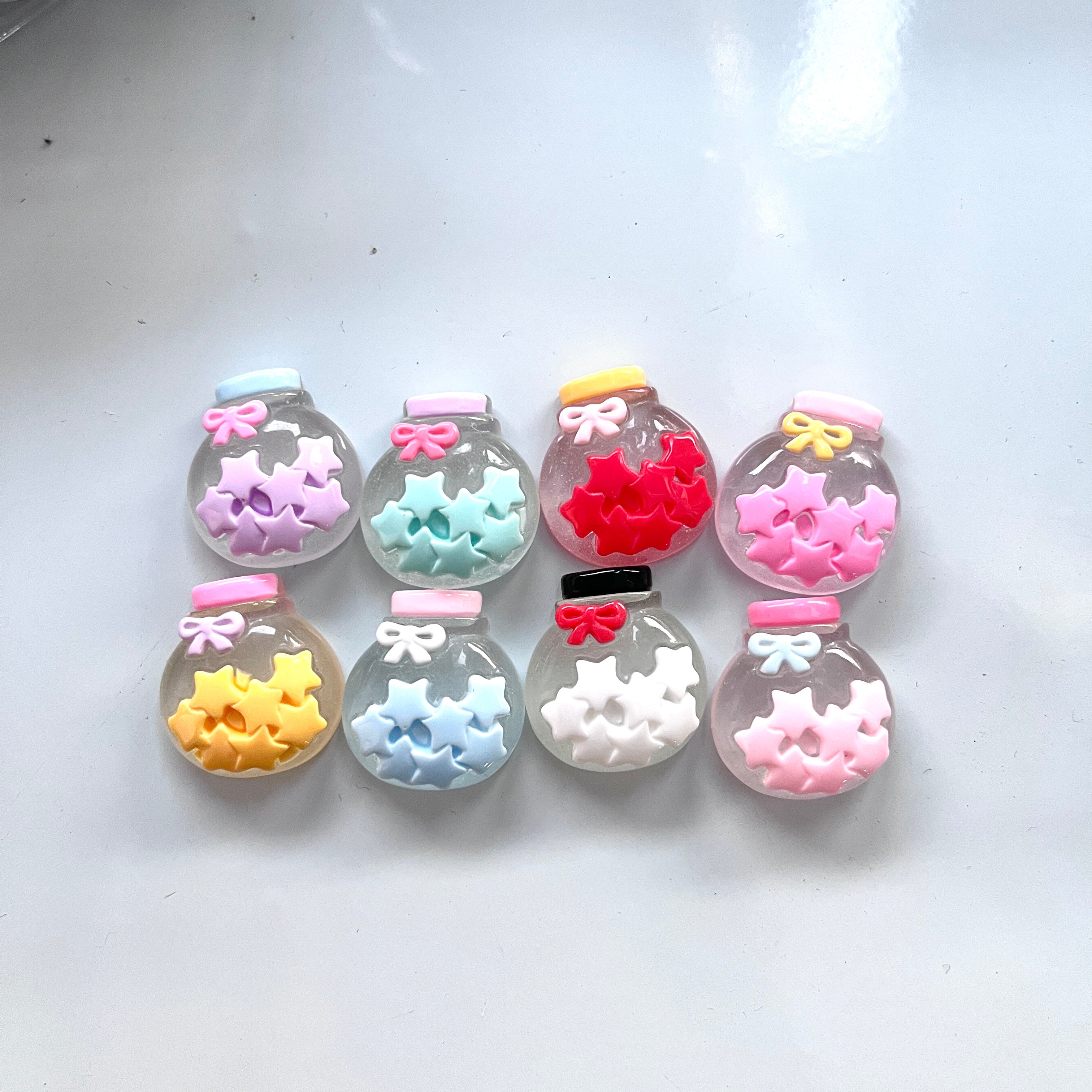 Star Bottle Resin Charms