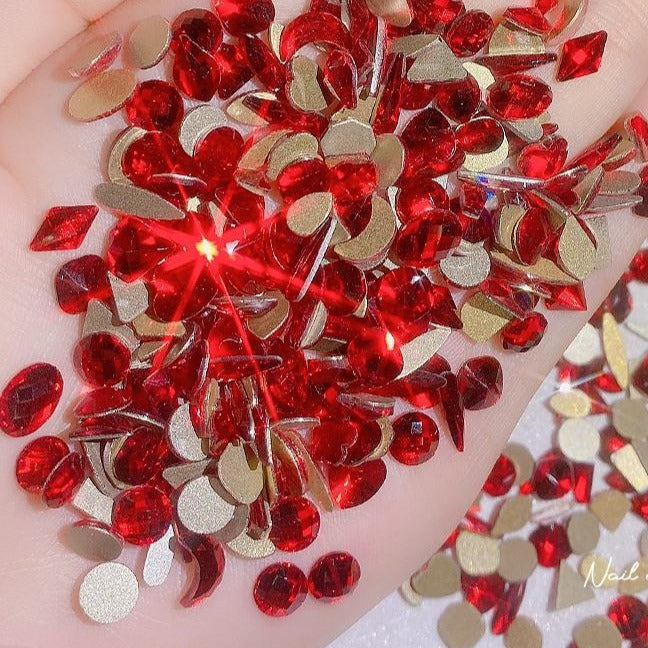 Manicure rhinestone with flat back DIY handmade nail