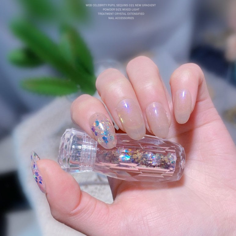 Mermaid Sequin Jewelry Nail Art