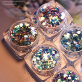 Mermaid Sequin Jewelry Nail Art