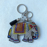 Cross-border key pendant cute elephant diamond-encrusted hot diamond keychain pendant creative cartoon small gift wholesale