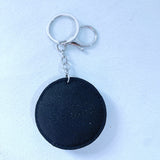 Cross-border hot seller: number 5 keychain - korean velvet hotfix rhinestone bag charm, minimalist keyring