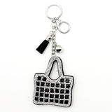 New arrival diamond-encrusted bag keychain fashion tassel metal pendant creative accessories cross-border hot-selling model
