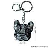 Cross-border hot-selling korean velvet diamond-encrusted kitten and puppy keychain bag hanging fashion hot diamond luggage pendant wholesale