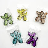 New diamond-studded balloon dog keychain - cartoon bag charm, creative accessory, cross-border hot seller