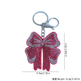 Korean velvet rhinestone butterfly keychain - super sparkly, sweet & girly charm - lightweight & durable bag accessory