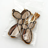 New diamond-studded balloon dog keychain - cartoon bag charm, creative accessory, cross-border hot seller