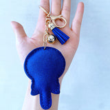 Cross-border korean velvet hot diamond velvet bag pendant lollipop diamond keychain tassel keychain wholesale