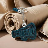 Cross-border creative sports meeting sports competition small souvenir korean velvet hot diamond cheer keychain bag accessories