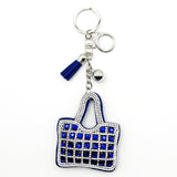 New arrival diamond-encrusted bag keychain fashion tassel metal pendant creative accessories cross-border hot-selling model
