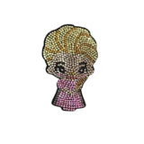 2026 hot-selling european and american new arrivals: korean velvet rhinestone ice princess series keychains, bag charms, and accessories