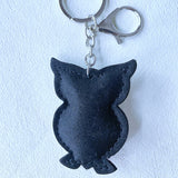 Cross-border owl hot diamond keychain korean velvet diamond-encrusted super flash pendant night owl bag accessories birthday gift