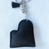 Korean velvet piano keychain - musical theme bag charm - musical instrument shaped backpack accessory - gift for music lovers