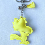 Cartoon anime bird keychain - cute yellow bird ip style bag chain pendant accessory