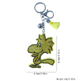 Cartoon anime bird keychain - cute yellow bird ip style bag chain pendant accessory