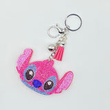 Rhinestone stitch keychain cartoon pendant cute tassel bag packaging decoration fashion girl gift