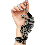 Cross-border hot-selling full diamond high heels, clothes, bags, keychains, women's fashion rhinestone tassel bag pendant, european and american style