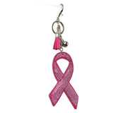 Large diamond-studded ribbon keychain fashion tassel bag charm - cross-border hot seller