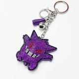 Cross-border diamond-encrusted keychain tassel pendant women's bag car accessories fashion creative pendant