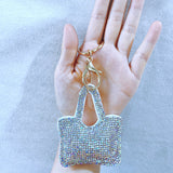Cross-border hot selling aliexpress hot diamond hot picture heart bag keychain women's bag car key pendant