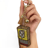 Cross-border hot-selling full diamond matchbox keychain fashion girl bag pendant rhinestone tassel fashion style jewelry hanging