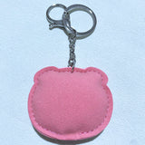 Korean velvet piggy hot diamond keychain, cute pet zodiac shape, healing luggage pendant, cross-border hot sale