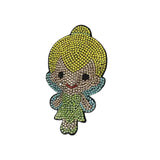 2026 hot-selling european and american new arrivals: korean velvet rhinestone ice princess series keychains, bag charms, and accessories