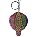 New diamond-studded korean velvet hydrogen balloon keychain pendant - wholesale for women's handbags and car accessories
