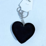 New diamond-studded korean velvet flag heart keychain pendant - women's bag & car ornament - direct from the manufacturer