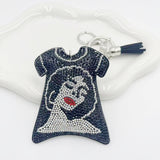 Cross-border stylish hot diamond keychain fashion full diamond key pendant bag pendant tk hot-selling decorative pendant dropshipping