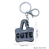 Mini cute bag keychain - ultra-lightweight & portable mini bag chain accessory - belt buckle charm - super sparkly hot seller