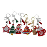 New christmas rhinestone keychain bag charm - hot selling rhinestone tassel decoration for cross-border e-commerce