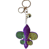 Cross-border hot seller: chrome hearts-style floral keychain - dark aesthetic bag charm - trendy punk accessories
