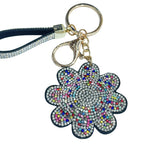 Sunflower bag hanging cross-border hot selling korean velvet diamond-encrusted luggage accessories keychain mobile phone case stylish accessories