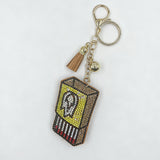 Cross-border hot-selling full diamond matchbox keychain fashion girl bag pendant rhinestone tassel fashion style jewelry hanging