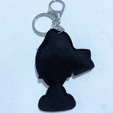 Cool girl bows avatar keychain korean velvet sweet cool style bag pendant stylish pants chain pendant