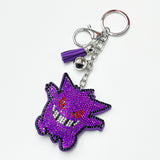 Cross-border diamond-encrusted keychain tassel pendant women's bag car accessories fashion creative pendant