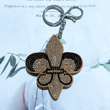 Classic crow heart wind flower keychain dark punk pants chain waistband gear metallic bag pendant