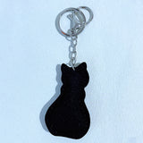 Full diamond cat pendant korean velvet diamond keychain hot diamond cute kitten luggage accessories car accessories wholesale