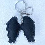 Korean velvet angel wing keychain - minimalist style for the artsy soul, fresh and chic bag charm