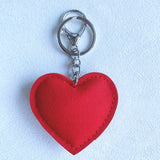 Korean velvet rhinestone heart keychain - perfect gift for couples & best friends - valentine's day & anniversary bag charm