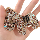 2026 new korean velvet rhinestone horse year keychain pendant - creative pony cross-border premium bag charm