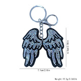 Korean velvet angel wing keychain - minimalist style for the artsy soul, fresh and chic bag charm