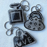 Tk live: reliable supply of korean velvet rhinestone perfume bottles, bags, keychains, and bag charms - wholesale