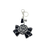 Korean velvet keychain small fragrant style diamond-encrusted rose keychain pendant women's bag car keychain pendant