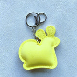 Korean velvet snail keychain - slow living themed accessories - healing bag charm & portable keepsake