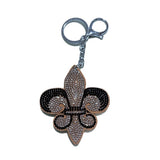 Classic crow heart wind flower keychain dark punk pants chain waistband gear metallic bag pendant