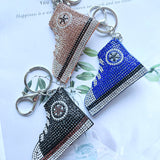 Korean velvet canvas shoe keychain - trendy accessory for students, sneaker fan peripherals, backpack charm