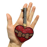 Cross-border hot-selling korean velvet diamond-encrusted pure color heart tassel keychain bag hanging fashion hot diamond luggage pendant