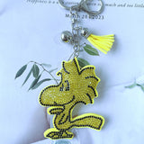Cartoon anime bird keychain - cute yellow bird ip style bag chain pendant accessory